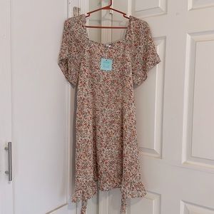 Tie back flower dress